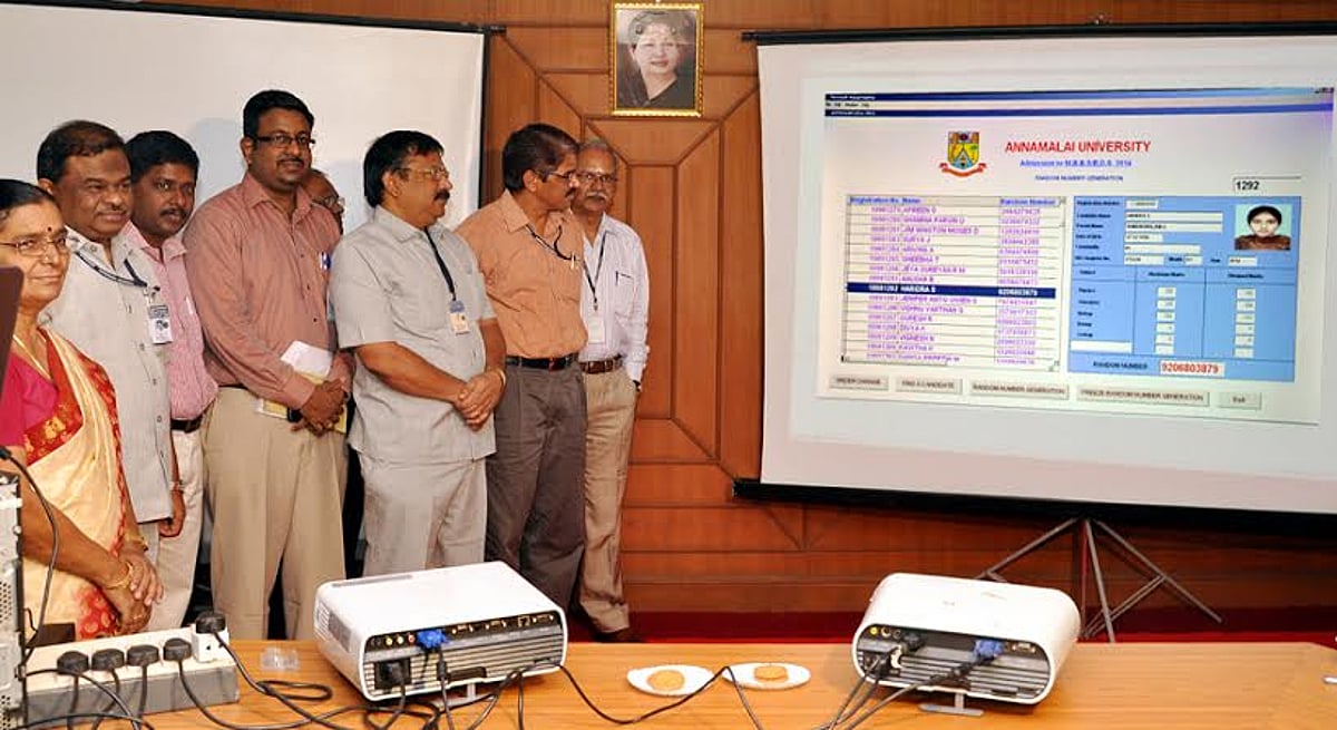 அண்ணாமலைப் பலகலைக்கழக எம்பிபிஎஸ் ரேண்டம் எண்கள்: நிர்வாகி ஷிவ்தாஸ்மீனா வெளியிட்டார்